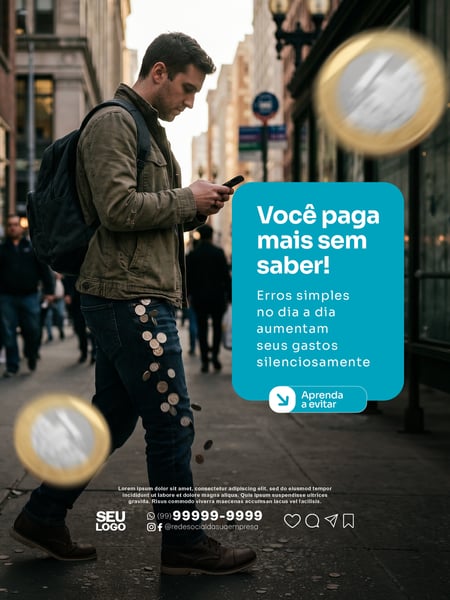 SOCIAL MEDIA ECONOMIA NO DIA A DIA PSD EDITÁVEL 05