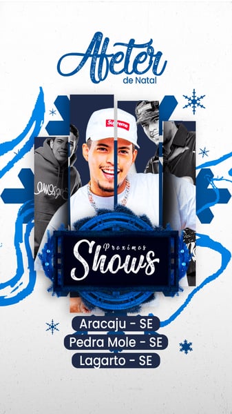 QIE AGENDA DE SHOWS AFTER DE NATAL STORY PSD EDITAVEL