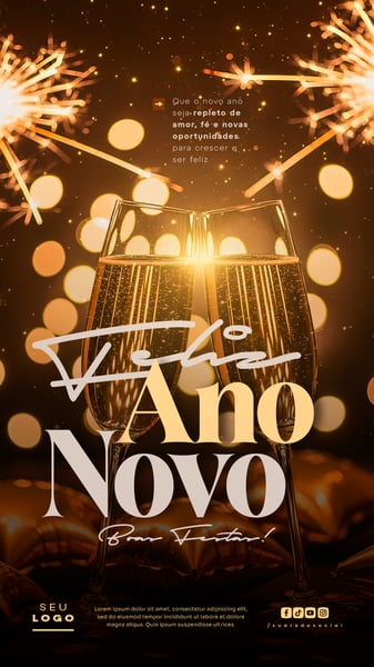 FELIZ ANO NOVO BOAS FESTAS STORY SOCIAL MEDIA PSD EDITÁVEL 2