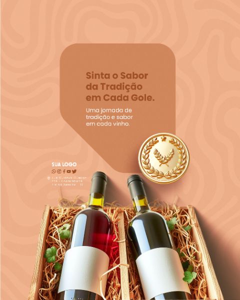SOCIAL MEDIA - VINHO - SINTA O SABOR DA TRADIÇÃO