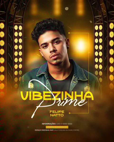 FLYER EVENTOS ARTISTAS SHOWS FESTA - SOCIAL MEDIA PSD EDITÁVEL 24