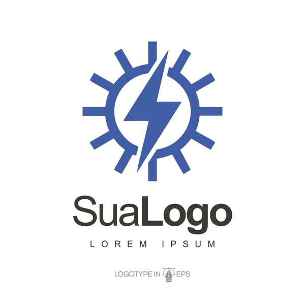 LOGOTIPO ENERGIA SOLAR VETOR AI EPS EDITÁVEL 4