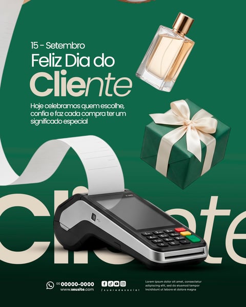 FELIZ DIA DO CLIENTE 15 DE SETEMBRO SOCIAL MEDIA PSD EDITÁVEL 4