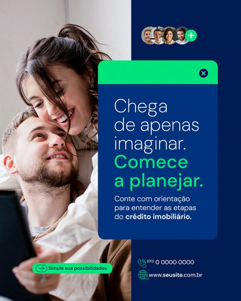 CRÉDITO IMOBILIÁRIO SOCIAL MEDIA COMECE A PLANEJAR PSD EDITÁVEL