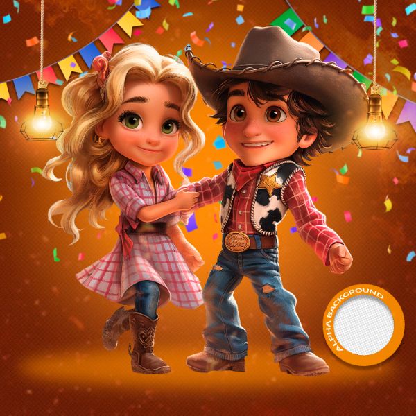 MASCOTES DE FESTA JUNINA MODELO 196