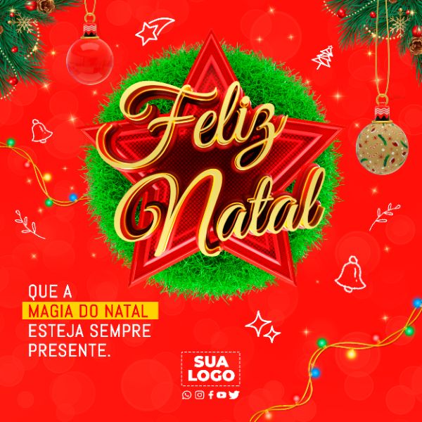 FELIZ NATAL PSD EDITÁVEL
