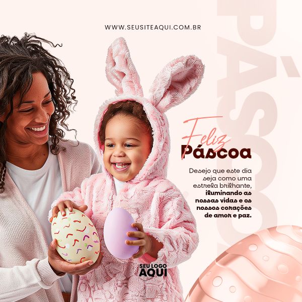 FELIZ PÁSCOA | PSD EDITÁVEL