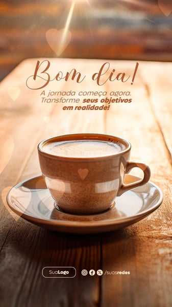 BOM DIA SOCIAL MEDIA OBJETIVOS EM REALIDADE POST PSD EDITÁVEL STORY MOTIVACIONAL.PSD