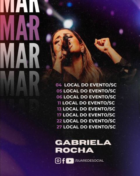 ARTE GOSPEL - AGENDA MENSAL - CANVA