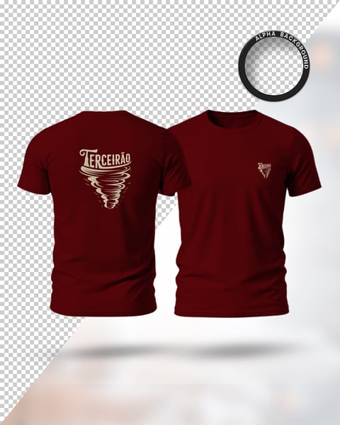MOCKUP CAMISETA TERCEIRÃO CAMISA DESIGN T-SHIRT TEMPLATE TOTALMENTE EDITÁVEL PSD