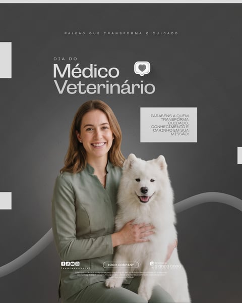 DIA DO MÉDICO VETERINÁRIO HOMENAGEM ESPECIAL SOCIAL MEDIA PSD EDITÁVEL 3