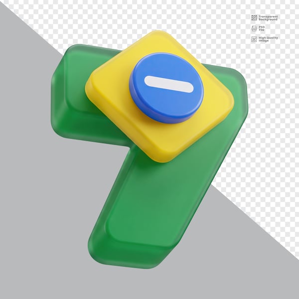 ELEMENTO 3D PARA COMPOSIÇÃO BRASIL PNG 008