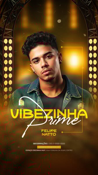 FLYER EVENTOS ARTISTAS SHOWS FESTA - SOCIAL MEDIA PSD EDITÁVEL 6