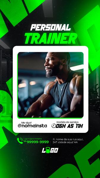 STORY ACADEMIA PERSONAL TRAINER PERFIL INSTAGRAM  SOCIAL MEDIA PSD
