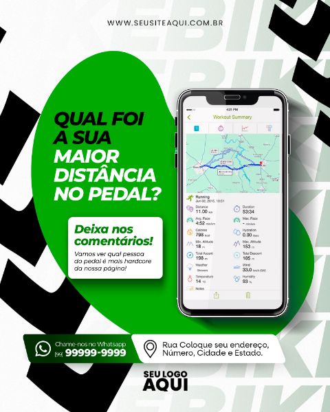 FEED - BICICLETARIA - SOCIAL MEDIA - BIKE - PSD EDITÁVEL