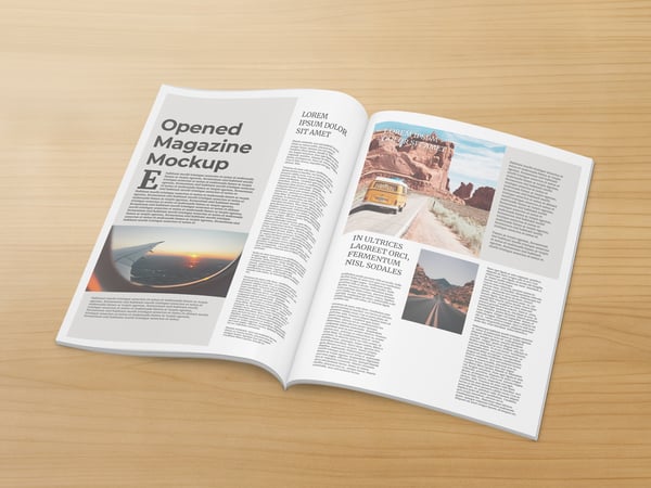 REVISTA ABERTA PSD EDITÁVEL MOCKUP