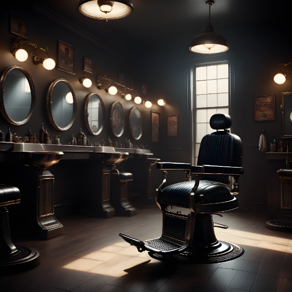 SALÃO DE BARBEARIA - BACKGROUND PARA COMPOSIÇÃO