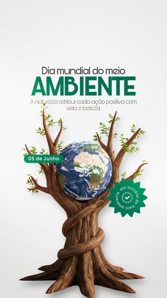 05 DE JUNHO - DIA MUNDIAL DO MEIO AMBIENTE SOCIAL MEDIA PSD EDITÁVEL