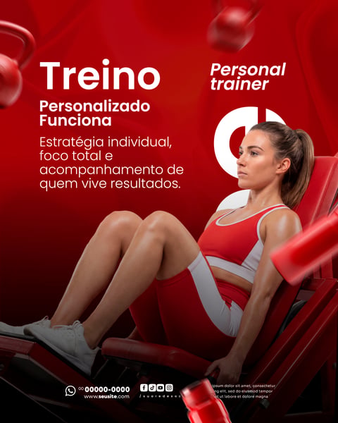 Personal Trainer Social Media PSD Editável 2