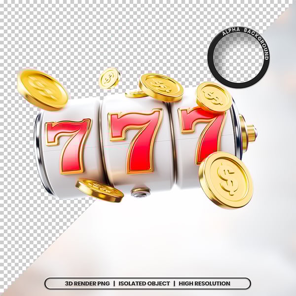 WQI 3D RENDER 777 ELEMENTO ÍCONE PSD PNG (3)