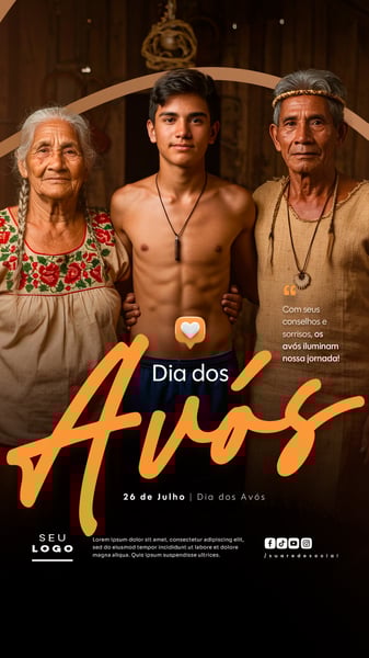 DIA DOS AVÓS 26 DE JULHO STORY SOCIAL MEDIA PSD EDITÁVEL 12