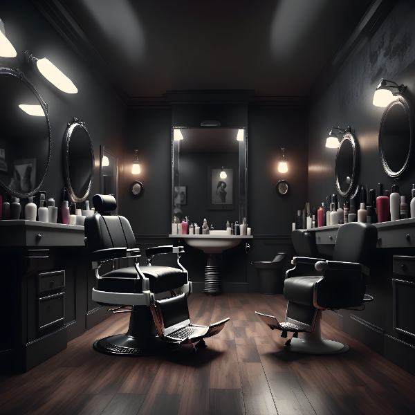 SALÃO DE BARBEARIA - BACKGROUND PARA COMPOSIÇÃO