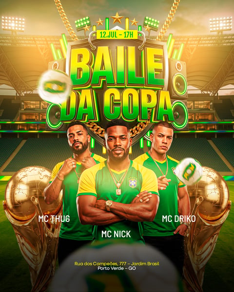 FLYER EVENTO DE SHOWS BAILE DA COPA FEED 247