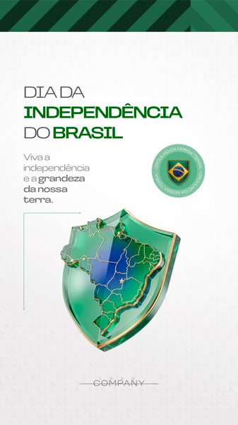 INDEPENDÊNCIA DO BRASIL ARTE SOCIAL MEDIA FLYER PSD EDITÁVEL STORY
