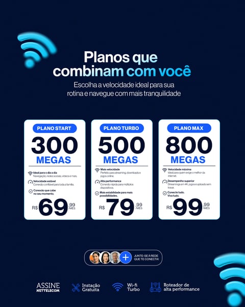 SOCIAL MEDIA PROVEDOR DE INTERNET FEED PSD EDITÁVEL 5