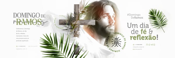 UUH DOMINGO DE RAMO NA SEMANA SANTA SOCIAL MEDIA PSD EDITAVEL CARROSSEL 6