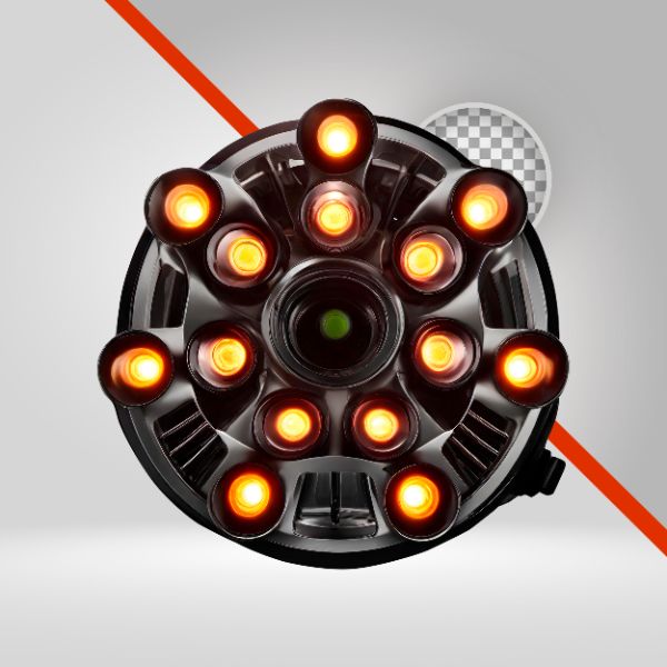 REFLETOR 3D-IA, ELEMENTO PNG, LUZ DE PALCO, LUZES PARA FLYERS DE EVENTO, LÂMPADAS, LANTERNA LED PNG, SPOT, FUNDO FUNK,