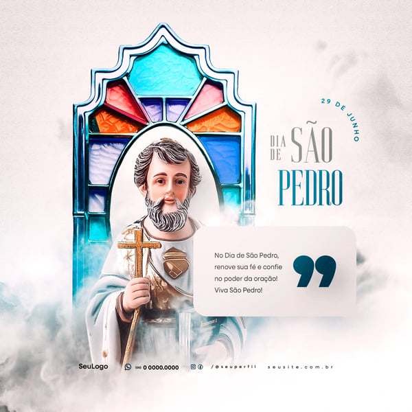 ESN DIA DE SÃO PEDRO 29 DE JUNHO SOCIAL MEDIA POST PSD TEMPLATE 3