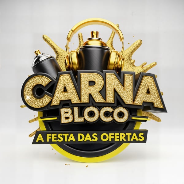SELO 3D CARNAVAL BLOCO A FESTA DAS OFERTAS 05