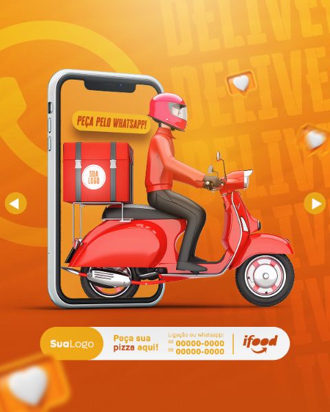 HAMBURGUERIA E PIZZARIA SOCIAL MEDIA POST FEED VERTICAL