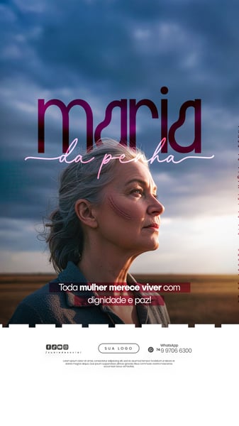 RJS 07 DE AGOSTO - DIA DA LEI MARIA DA PENHA - FLYER SOCIAL MEDIA PSD EDITÁVEL (2)