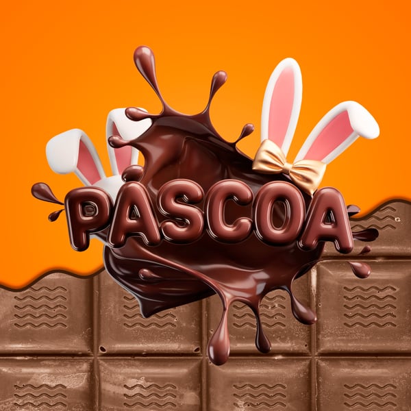 YMM ELEMENTO 3D OARA COMPOSIÇÃO DE ARTES DE PÁSCOA MODELO 14