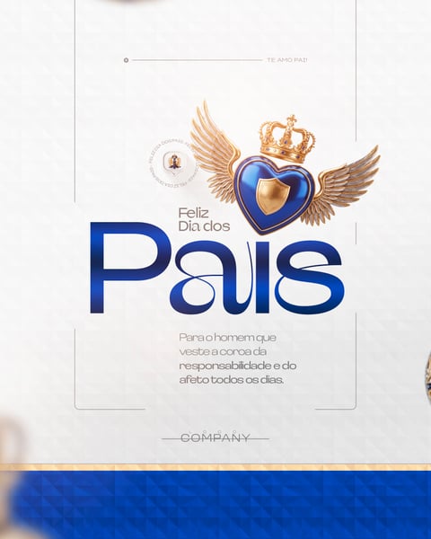 FELIZ DIA DOS PAIS MÊS DE AGOSTO TE AMO PAI FLYER SOCIAL MEDIA PSD EDITÁVEL 3