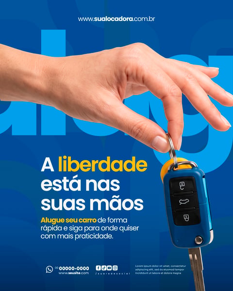 LOCADORA DE VEÍCULOS SOCIAL MEDIA PSD EDITÁVEL 7