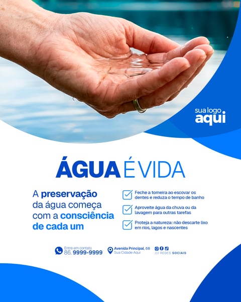 Social Media Meio Ambiente Preservação da Água