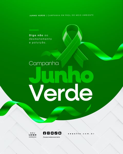 JUNHO VERDE CAMPANHA DE CONSCIENTIZAÇÃO DO MEIO AMBIENTE SOCIAL MEDIA FEED