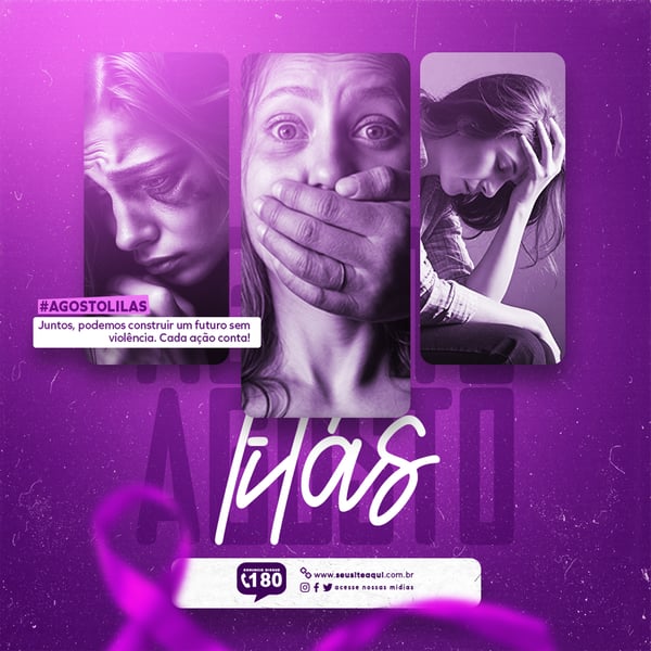 AGOSTO LILÁS CAMPANHA DE COMBATE A VIOLÊNCIA CONTRA A MULHER FEED1 4