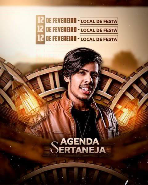 FLYER AGENDA SERTANEJA FEED