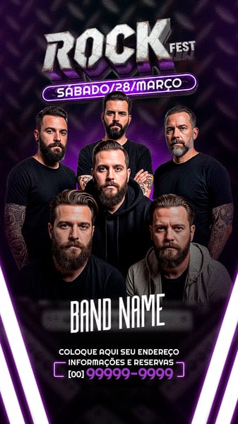 FLYER STORY EVENTO SHOW ROCK SOCIAL MEDIA PSD EDITÁVEL 01