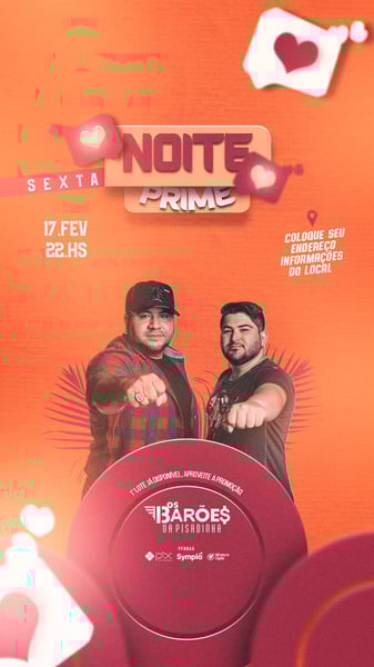 FLYER EVENTO NOITE PRIME STORIES