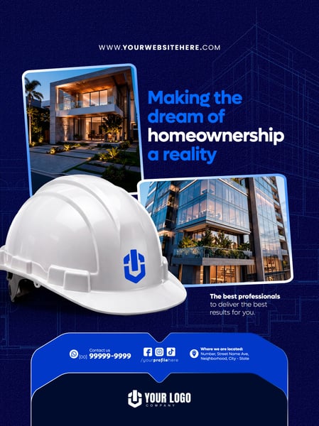 FEED CONSTRUTORA IMOBILIÁRIA SOCIAL MEDIA TEMPLATE PSD EDITÁVEL 4