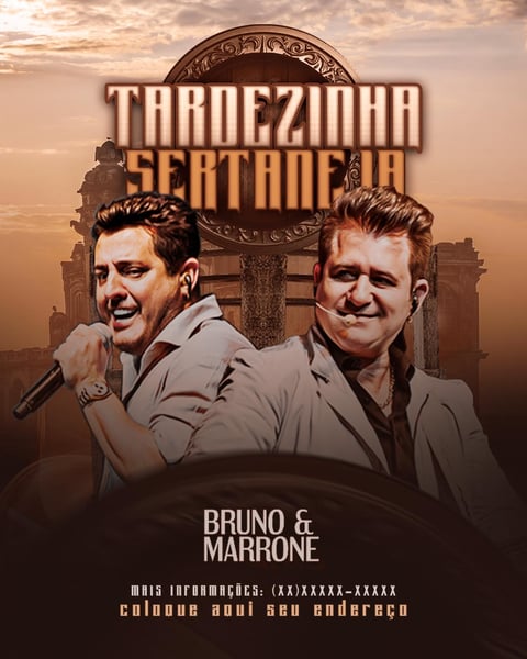 FLYER EVENTO TARDEZINHA SERTANEJA FEED