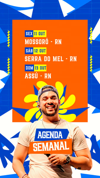 AGENDA SEMANAL HENRY FREITAS STORY PSD EDITÁVEL