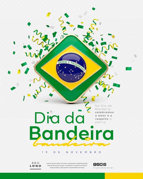 DIA DA BANDEIRA 19 DE NOVEMBRO SOCIAL MEDIA PSD EDITÁVEL 5