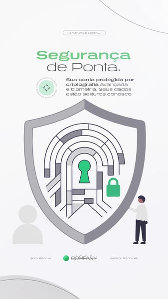 FINTECH DIGITAL BANKING FINANÇAS MODERNAS SOCIAL MEDIA PSD EDITÁVEL 4 STORY