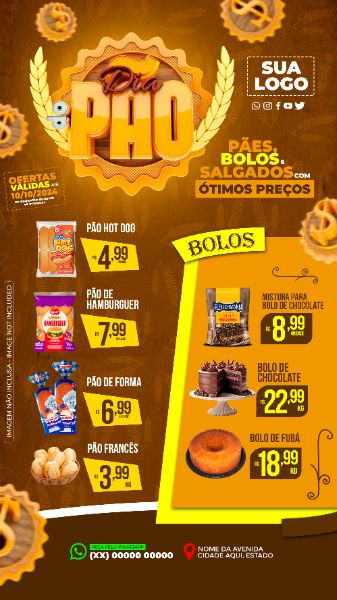 Encarte de Supermercado Social Media PSD Editável